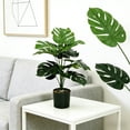 thumbnail image 5 of Artificial Monstera Potted Plant 63Cm Tall Simulation Green Plant With Black Pot For Office Living Room Home Decor, 5 of 7