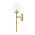 thumbnail image 2 of 17471-12 Livex Lighting Willow - 1 Light Bath Vanity In Transitional Style-18 Inches Tall and 5.75 Inches Wide-Satin Brass Finish, 2 of 11