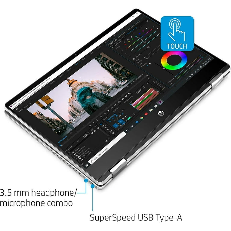 HP Pavilion x360 14 Convertible 2-in-1 Laptop, HD Touchscreen