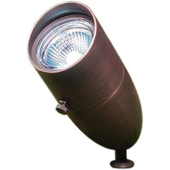 Dabmar Lighting LV231-L3-65K-ABZ 12V 2-Pin LED 3W 65K Brass Spot Light, Antique Bronze