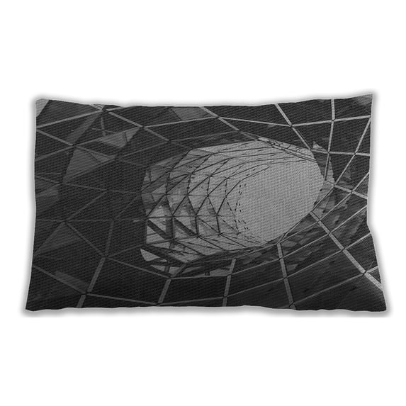 Ahgly Company Outdoor Rectangular Contemporary Lumbar Throw Pillow, 13 inch by 19 inch