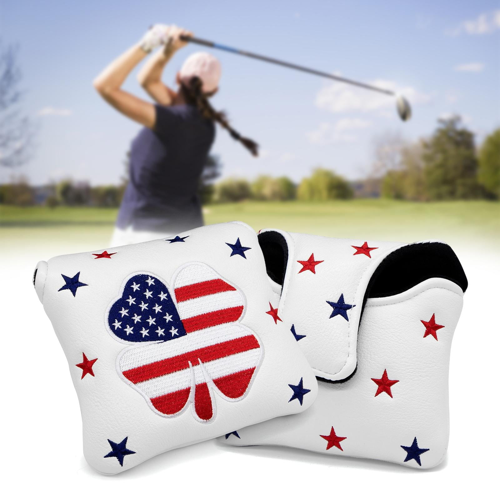 harayaa Waterproof Magnetic Closure Golf Putter Mallet Head Cover ,Lightweight Headcover