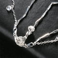 thumbnail image 7 of Eoperou Boho Style Head Chain Rhinestones Pendant Double Layer Elegant Headpiece Bling Bridal Forehead Chain Jewelry Gift Hair Accessory, 7 of 7