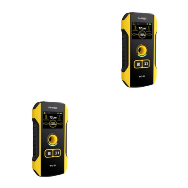 Scienceny Detector de metales Escáner de pared multifunción con orificio de posicionamiento A/C Cables Tuberías Herramienta de detección 2Conjunto