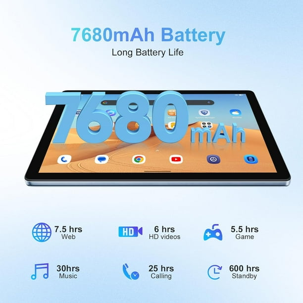 Blackview 10 inch Tablet 8GB+256GB Google GMS Android 13 Tablet