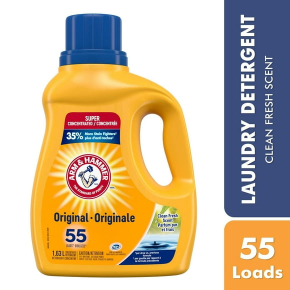 Arm & Hammer Clean Fresh Scent Liquid Laundry Detergent, 55 Loads, 1.63-L