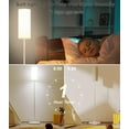 thumbnail image 4 of LED Floor Lamp for Living Room, Dimmable Standing Lamps with Foot Switch,Remote Custom Color Temperature Black Pole Lamp with Lampshade,12W Led Bulb Tall Lamps for Bedroom Office Kid Room, 4 of 14
