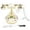 Pink, variant on Suodoka European Retro Landline Ceramic Printing Creative Digital Old Fashioned Telephone with Electronic Date Display Pink Flower