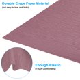 thumbnail image 3 of Unique Bargains 8.2ft Crepe Paper Roll, 4 Roll 20" Width Paper Streamer Sheet for Craft Flower Making Decoration, Dark Red, 3 of 7