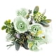 thumbnail image 1 of Injueey Rosa de tela de seda decorativa para el hogar o la oficina, ramo de rosas artificiales realistas para fiesta de boda Flores artificiales verde, 1 of 6