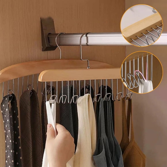 Oliegs Heated Blanket Non Slip Multi Hook Clothes And Hat Rack Multifunctional Solid Wood Clothes Rack Chocolate