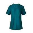 thumbnail image 2 of Abomasnow Oversized Scrubs for Women - 4 Pocket V-Neck Scrub Top, Stretch Fabric, Easy Care Nurse Uniforms, 2 of 8