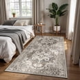 thumbnail image 1 of Alfombra YOUFORTONG, lavable, de poliéster, 90 x 180 cm, color beige, 1 of 7