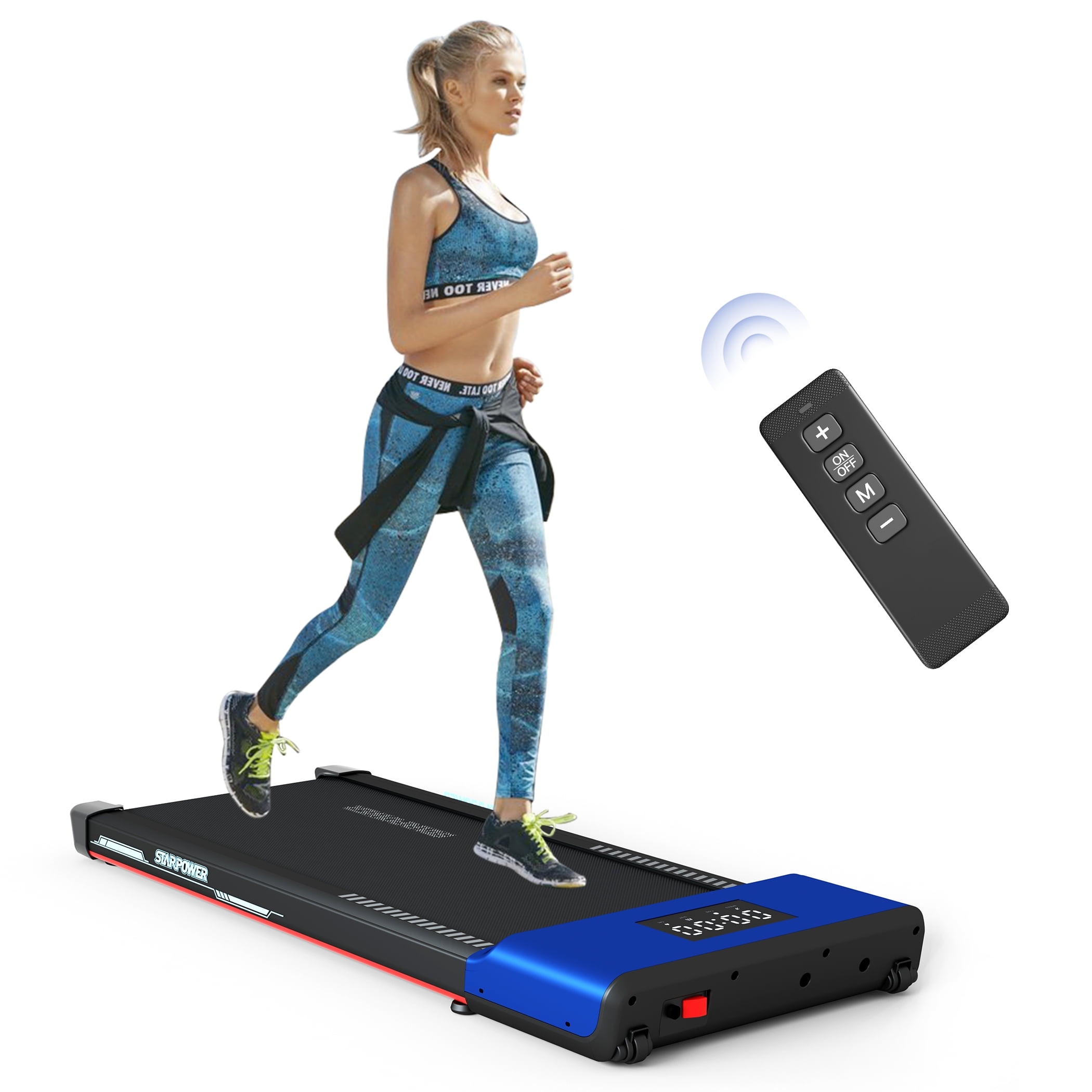 SSPHPPLIE Under Desk Treadmill 2.5HP, UltraQuiet with Remote Control