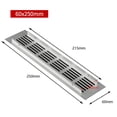 thumbnail image 1 of 60mm Aluminium Rectangular Cabinet Wardrobe Air Vent Grille Ventilation-Cover, 1 of 3
