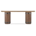 thumbnail image 3 of Bowery Hill Modern / Contemporary Console Table in Dark Brown Wood, 3 of 6