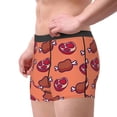 thumbnail image 2 of Pofeuu Cartoon Meat Print Men’s Boxer Briefs, Moisture-Wicking Underwear, Regular,Trunk-Medium, 2 of 5