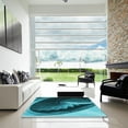 thumbnail image 7 of Ahgly Company Machine Washable Indoor Rectangle Transitional Dark Turquoise Green Area Rugs, 7' x 10', 7 of 7