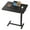 Black, variant on MCQ Adjustable Overbed Bedside Table with Hidden Wheels for Hospital, Black