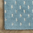 thumbnail image 5 of Rugs USA Mandia Striped Wool Area Rug, 5' x 8', Marlowe Baby Blue, 5 of 9