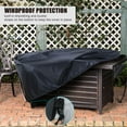 thumbnail image 3 of Saking Fire Table Cover, Rectangular 44inch Tabletop Fire Pit Cover for Propane Fire Table Waterproof Gas Firepit Cover - 44x32x23inch, 3 of 6