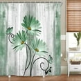 thumbnail image 3 of Rustic Farmhouse Shower Curtain, Farm Sage Green Daisy Floral Flowers and Butterfly on Country Wooden Shower Curtain for Bathroom, Turquoise Teal Gray Grey Shower Curtain with 12PCS Hooks, 70X84IN, 3 of 6
