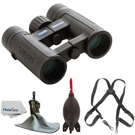 SNYPEX 8x32 Knight ED Water Proof Roof Prism Binocular With Case + Harness + Rocket Air Dust Blaster + Microfiber Spudz Cloth & Cleaning