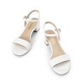 thumbnail image 2 of Sandalia DREAM PAIRS SDHS2301W-1 Blanca PU Tacón Bajo Grueso, 2 of 6
