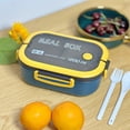 thumbnail image 2 of Double Layer Portable Lunch BoxBlue, 2 of 5