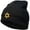 Black, variant on Jewish Star of David Embroidered Short Beanie - Black OSFM