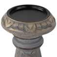 thumbnail image 5 of Northlight Set of 3 Brushed Gray Tripod Wooden Pillar Candle Holders 18", 5 of 5