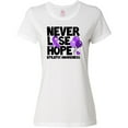 thumbnail image 3 of Inktastic Never Lose Hope Epilepsy Awareness with Balloons and Purple Ribbon Women's T-Shirt, 3 of 5