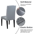 thumbnail image 4 of 4pcs Stretch Chair Cover-dark Gray, 4 of 5