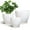 Matte White, variant on 6/8/10-Inch Ceramic Planters 3-Piece Set, Decorative for Home Decor & Indoor Planting