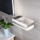 thumbnail image 3 of Organizador de baño moderno, estante de acero inoxidable a prueba de óxido con barandilla, diseño impermeable, instalación rápida y fácil para su área de ducha o cocina, 3 of 7