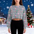 thumbnail image 5 of Levmjia Women Sweatshirt Fashion Casual Loose Shirts Round Neck Christmas Printing Promotion Fall Winter Long Sleeves Pullover Tunic Tops, 5 of 6