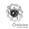 thumbnail image 5 of 2PCS MTB Bike 11T Aluminum Ceramic Bearing Jockey Wheel Rear Derailleur Pulley USA, 5 of 12