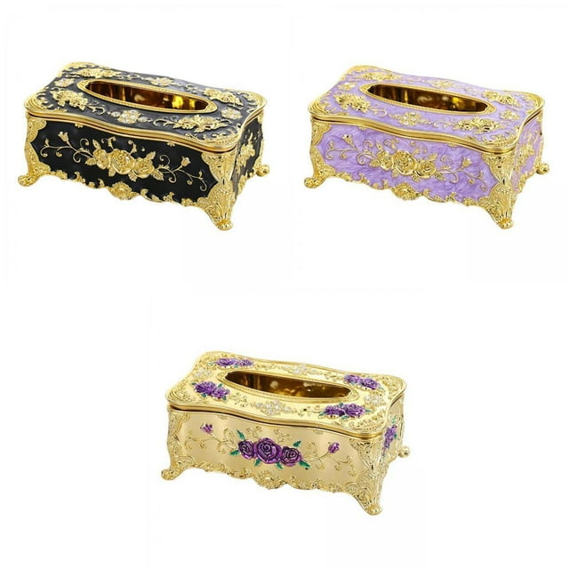 3 uds pañuelos cubierta Rectangular caja colección soporte de Gloria Caja de papel de seda