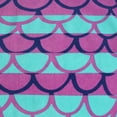 thumbnail image 4 of Mainstays Kids Cotton Blend Beach Towel, 30 x 60 Inches, Mermaid Tail, 4 of 5