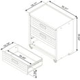 thumbnail image 3 of Fortress Textured Metal 31.5" Garage Mobile Chest with 3 Full Extension Drawers y, 3 of 10