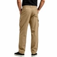 thumbnail image 5 of TKKCS Mens Casual Cargo Pants Straight Leg Elastic Waist Durable Regular Fit Work Pants with Multi Pockets Khaki XL, 5 of 8