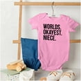 thumbnail image 6 of Worlds Okayest Niece Family Love Bodysuit Jumper Girls Infant Baby Brisco Brands 12M, 6 of 6