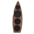 thumbnail image 1 of Boat Shape Coffee Tamper Holder Walnut Wood Coffee Distributor Holder Station For Cafe  Tamper Mat Stand Tamper Station Base  Pressing Powder Stable, 1 of 8