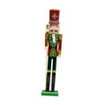 thumbnail image 2 of Cascanueces de Navidad, decoración navideña, altura de pie de 22 ", figura de cascanueces de madera para festivales en la sala de estar, 2 of 9