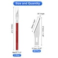 thumbnail image 2 of Uxcell 3 piezas de cuchillo de utilidad de precisión Exacto para manualidades con 20 piezas de cuchillas #11 extra para tallar, 2 of 6