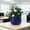 Dark Blue, variant on Handmade Ceramic Planter, 16" Diameter, Textured Groove Pattern for Monstera & Fiddle Leaf Fig Indoor Outdoor