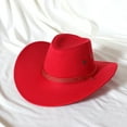 thumbnail image 1 of Sombrero de vaquero americano del oeste, sombrero de gamuza para exteriores, sombrero para montar a caballo para hombre, sombrero de vaquero de ala grande, 1 of 6