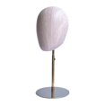 thumbnail image 1 of Soporte de Exhibición para Postizos Modelo de Cabeza de Maniquí Circunferencia de la Cabeza 52cm Base de Metal de Grano de Madera de Simulación Oro Perfecl, 1 of 8