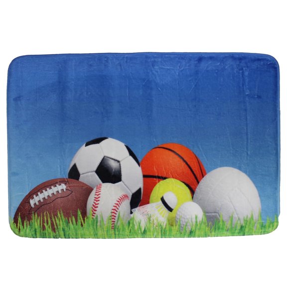 GILBIN'S Super Soft and Comfy Floor Mat Bunk Camp Floor Mats (Sport Ball 2)