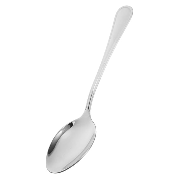 SOPOTUTU Large Stainless Steel Serving Spoon, Metal Kitchen Utensil for Cooking, Serving, and Sampling
